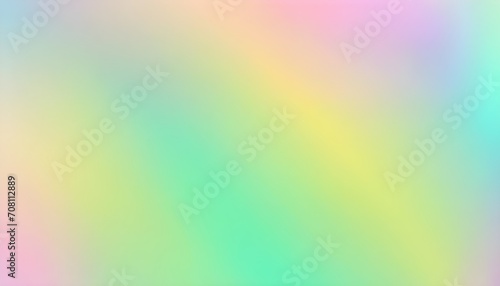 pastel colors cute green, yellow, holographic gradient background design, wallpaper, Flat lay.