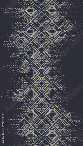 Geometric corridor carpet pattern, Monochrome Viking seamless texture, Allover prints, Seamless geometric pattern photo