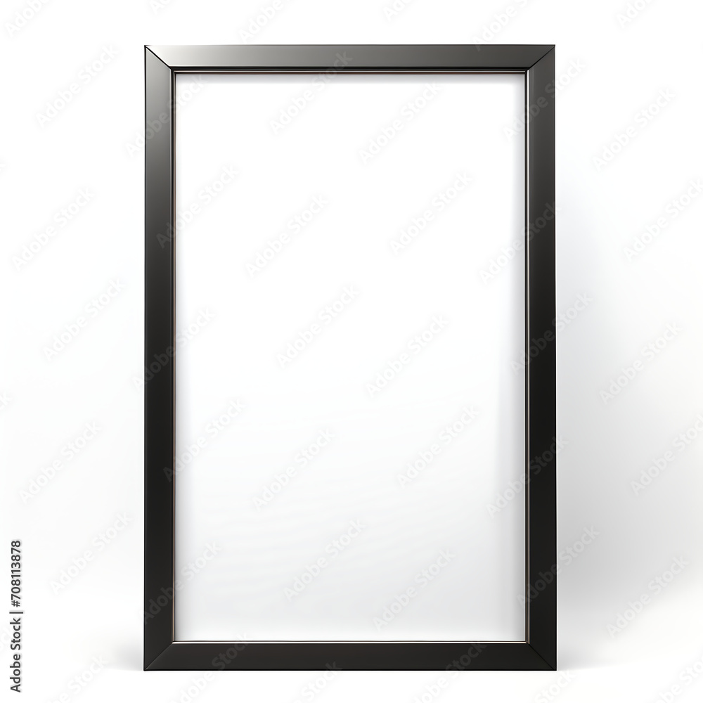 Blank frame blank mockup in white background Blank frame blank mockup in white background
