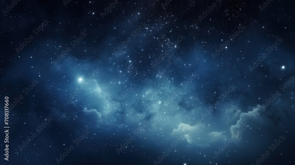 Fototapeta premium Fantasy beautiful space background of the night with starry sky. AI generated image