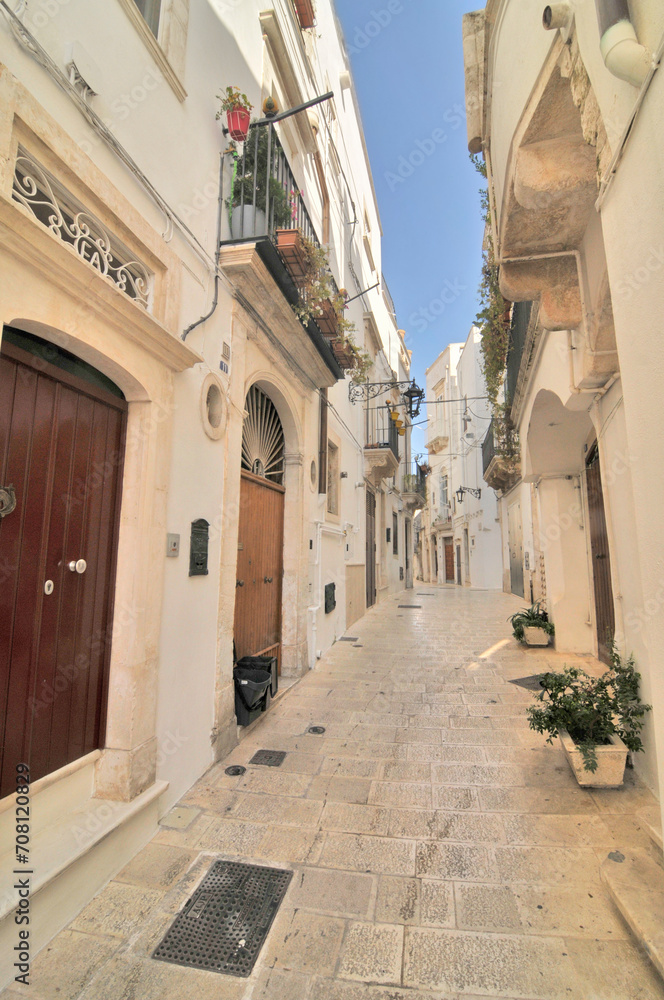 The white streets of the Italian town of Martina Franca