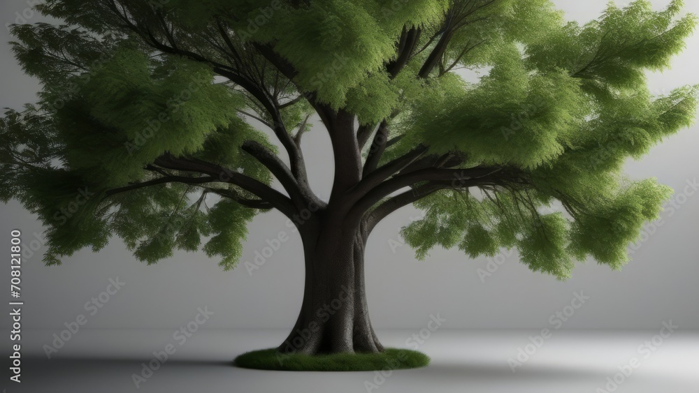3d of a tree ai generated