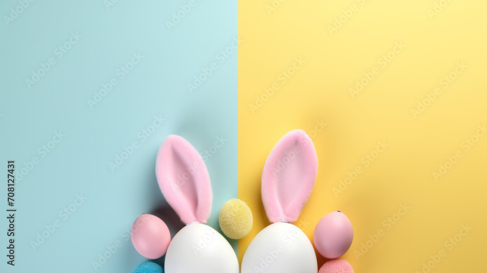 easter eggs with bunny ears