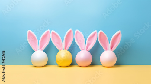 easter eggs with bunny ears © Mik Saar