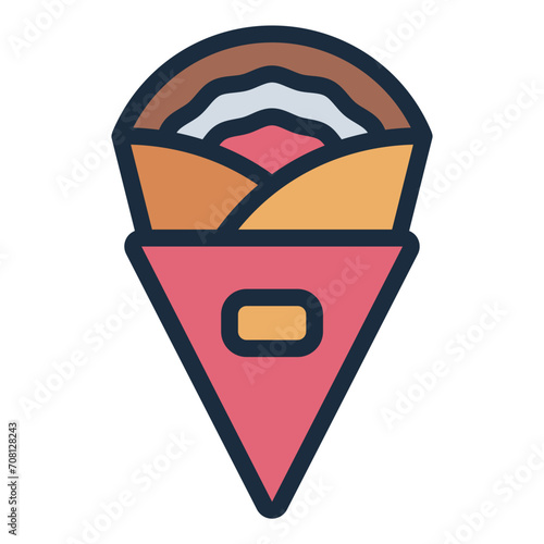 Crepes sweet icon