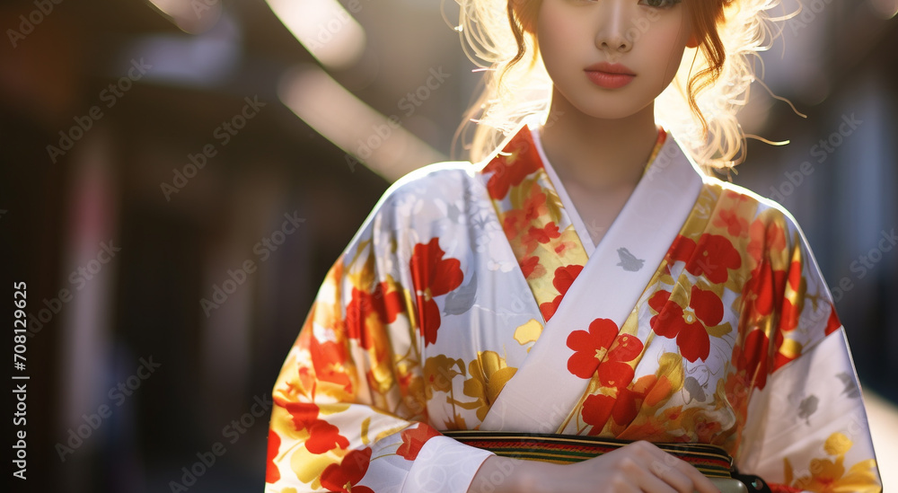 Elegant geisha embodies beauty and traditional Japanese culture generated by AI Elegant geisha embodies beauty and traditional Japanese culture generated by AI