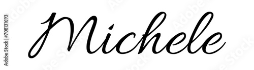 Michele - black color - name - ideal for websites, emails, presentations, greetings, banners, cards, books, t-shirt, sweatshirt, prints, cricut, silhouette,		