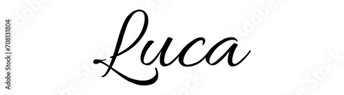 Luca - black color - name - ideal for websites, emails, presentations, greetings, banners, cards, books, t-shirt, sweatshirt, prints, cricut, silhouette, 