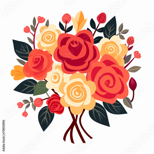 vector garden botanical element set