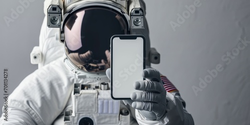 White screen smartphone hol...