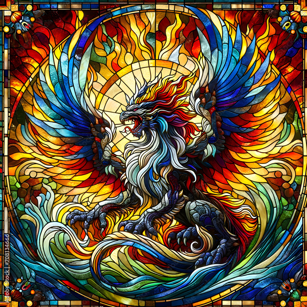 stained glass monster stained glass monster