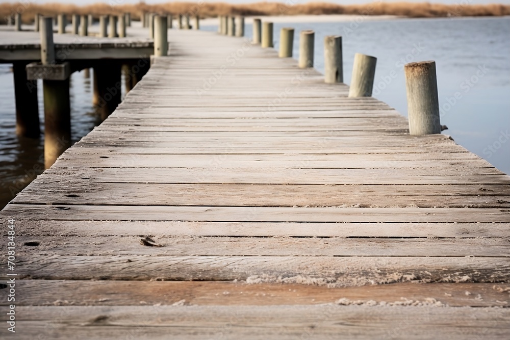 wooden pier on the beach