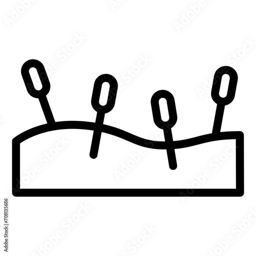 Acupuncture alternative medicine icon