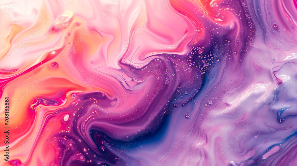 Fototapeta premium Abstract colorful, wavy, smoky, effective, striking, background and website photos. Pink, purple, yellow, blue, orange, black, white, pastel. Vibrant and smoky visuals. wallpaper