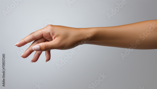 Two hands reaching out, showing love and communication generated by AI photo