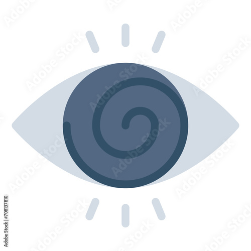 Hypnosis spiral eye icon