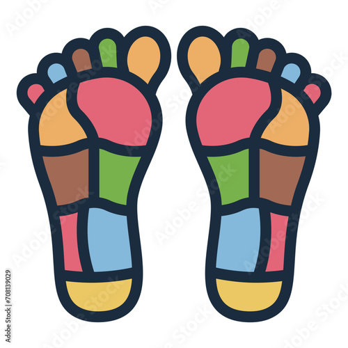 Reflexology foot icon