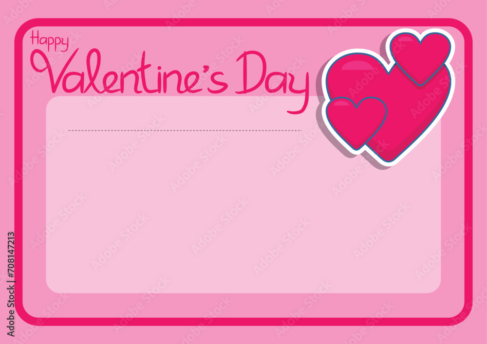 valentine day greeting card