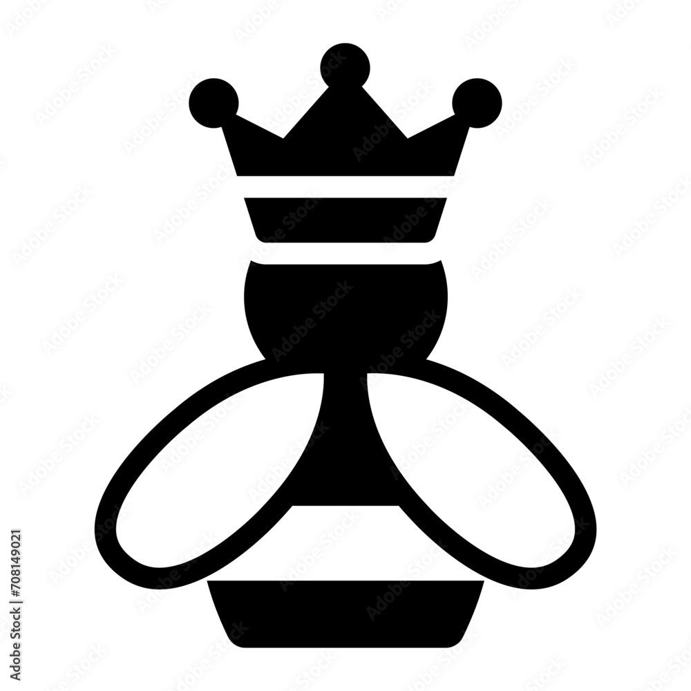 Queen Bee animal insect icon