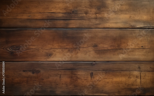 Rich Textured Dark Brown Wooden Planks Rustic Timber Surface for Background or Wallpaper