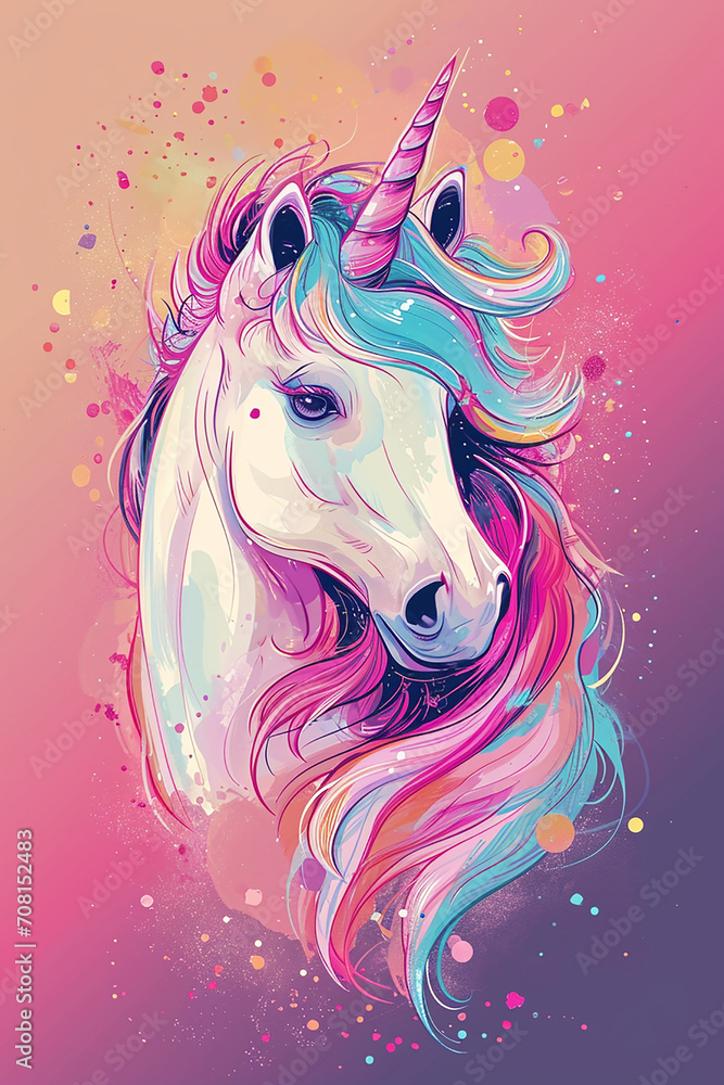 cute pink fairy unicorn. cute pink fairy unicorn.