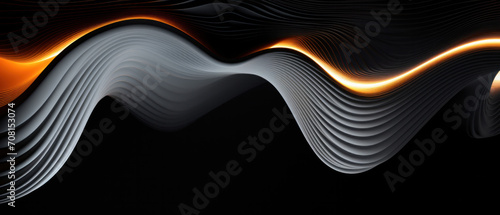 Abstract background with glowing lines