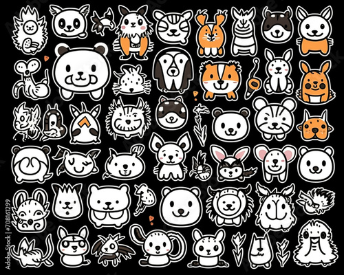 halloween seamless pattern with skulls