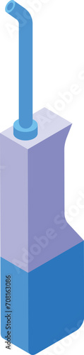 Health teeth irrigator icon isometric vector. Medical electric. Pick flosser