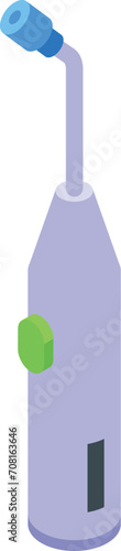 Flosser teeth irrigator icon isometric vector. Dental home care. Flossing rinse