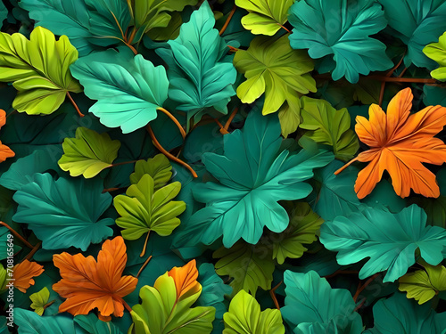Autumn Leaf Nature Pattern Background