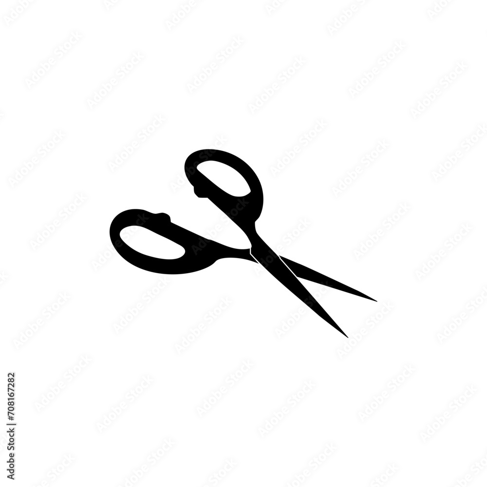 Scissors Silhouette, Flat Style, can use for Pictogram, Art Illustration, Website, Apps, Logo Type or Graphic Design Element. Vector Illustration Scissors Silhouette, Flat Style, can use for Pictogram, Art Illustration, Website, Apps, Logo Type or Graphic Design Element. Vector Illustration