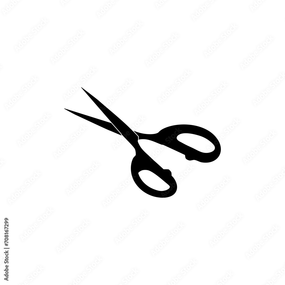 Scissors Silhouette, Flat Style, can use for Pictogram, Art Illustration, Website, Apps, Logo Type or Graphic Design Element. Vector Illustration Scissors Silhouette, Flat Style, can use for Pictogram, Art Illustration, Website, Apps, Logo Type or Graphic Design Element. Vector Illustration