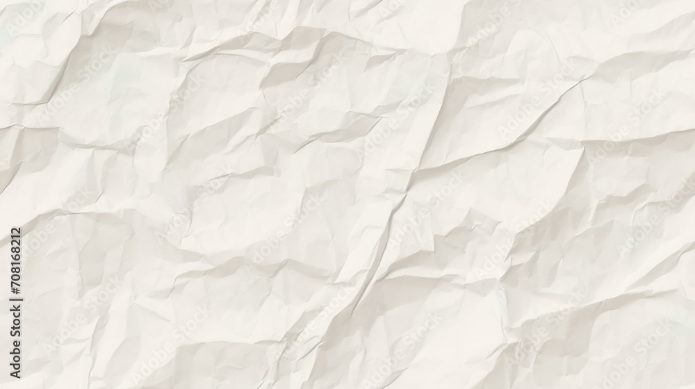 Obraz premium white crumpled paper background texture