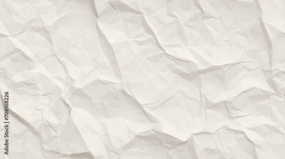 Obraz premium white crumpled paper background texture