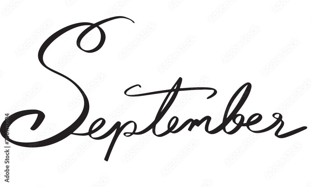 September month calligraphy hand written text font black dark colour september calendar typography sign october season word card template art concept print decoration symbol holiday autumn planner September month calligraphy hand written text font black dark colour september calendar typography sign october season word card template art concept print decoration symbol holiday autumn planner