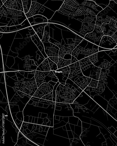 Hengelo Netherlands Map, Detailed Dark Map of Hengelo Netherlands