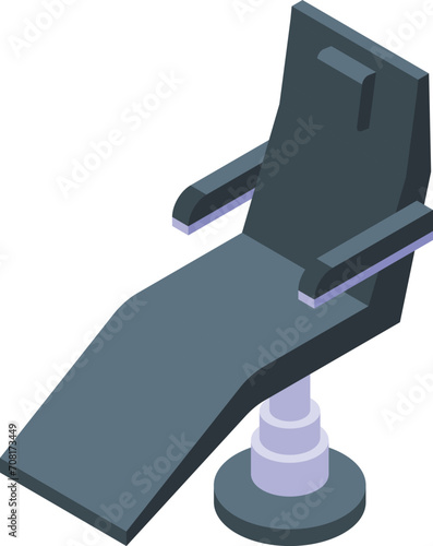Tattoo studio armchair icon isometric vector. Removal hair. Ink beauty