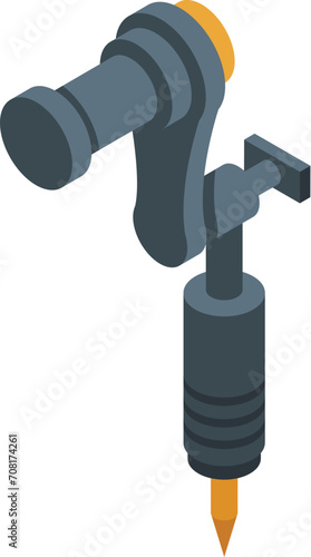 Gun ink machine icon isometric vector. Tattoo studio. Beauty medical fashion