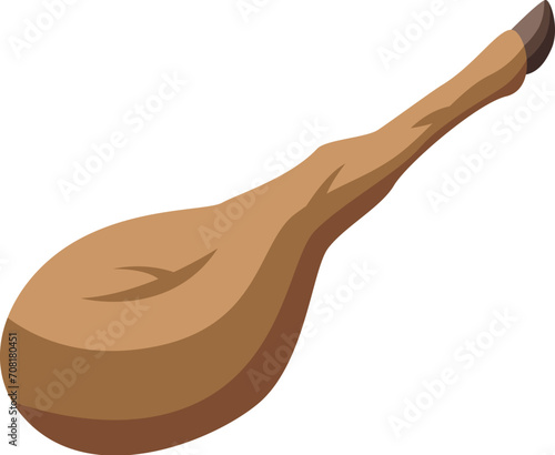 Farm paleta meat icon isometric vector. Meat spanish. Food pig hoof