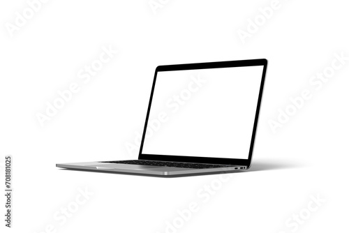 laptop computer with screen isolated