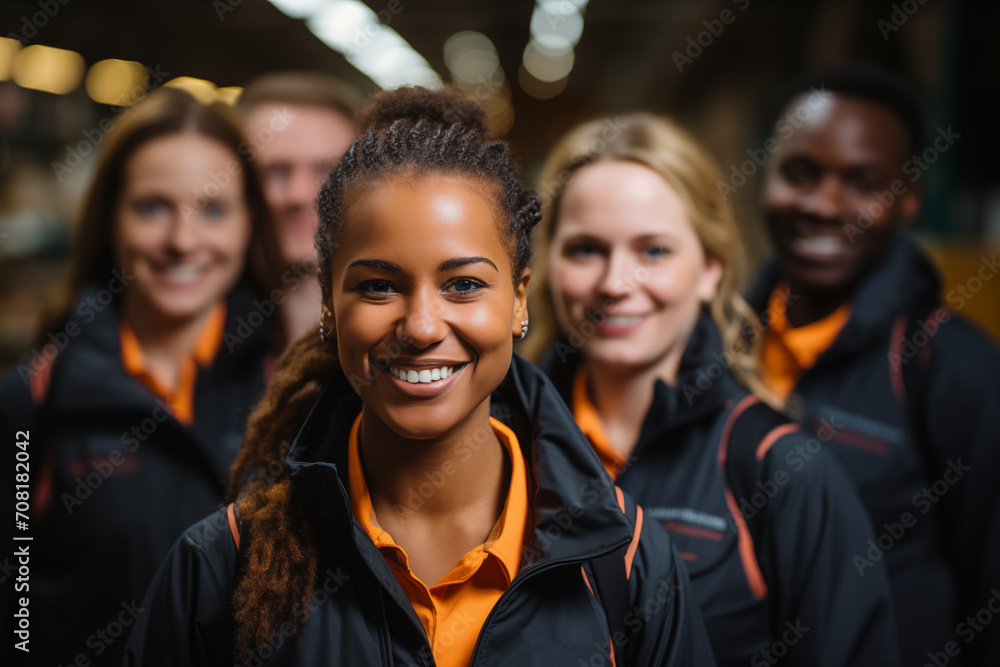 Portrait of a smiling warehouse worker Portrait of a smiling warehouse worker