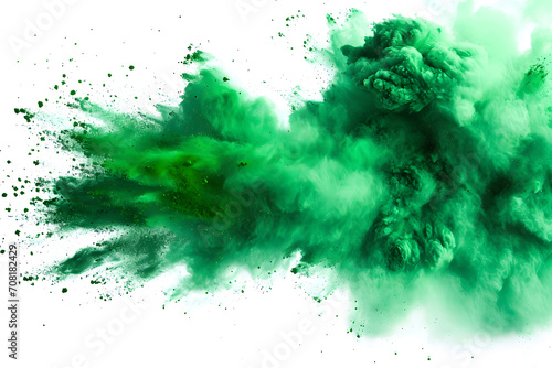 green smoke explosion 