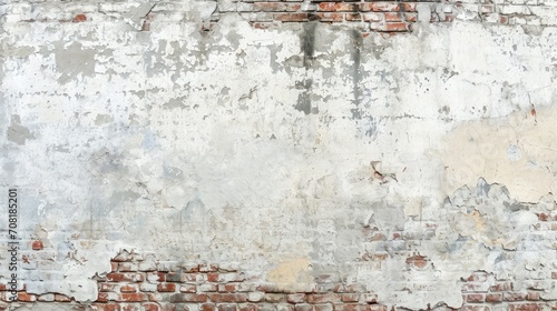Fotografie Empty Old Brick Wall Texture