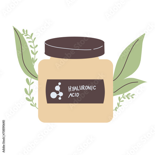 Hyaluronic acid serum, cosmetics Illustration 