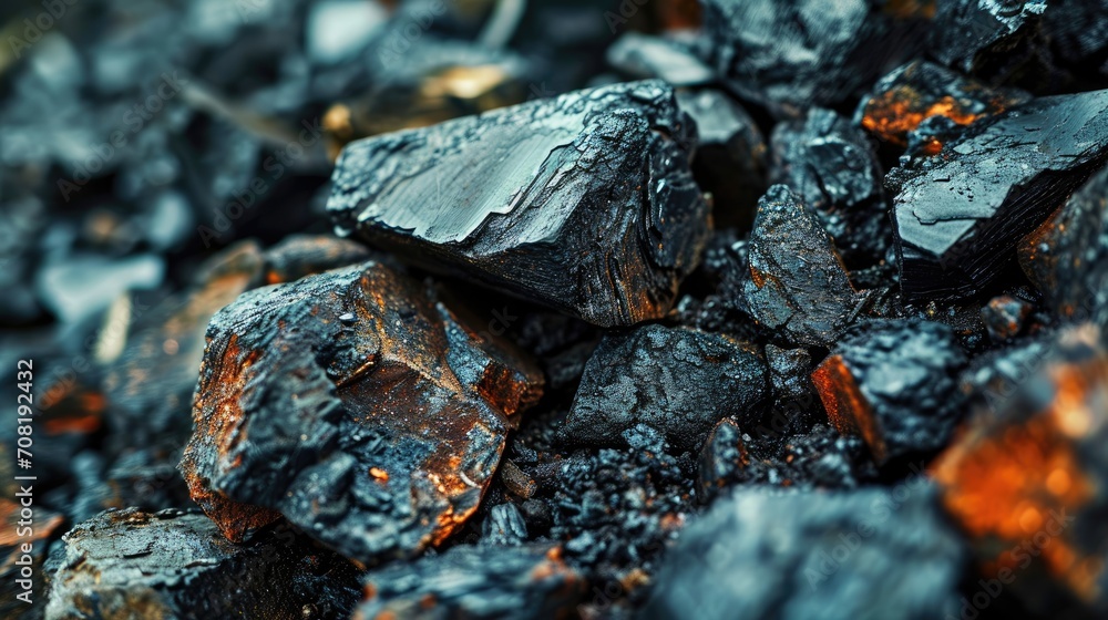 Natural black coal background Natural black coal background