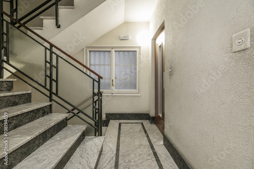 Stairs of a residential building built in the 70s