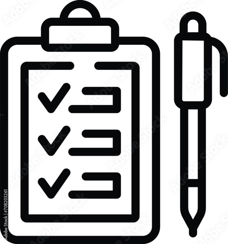 To do buy list icon outline vector. Shelf grocery. Fashion retail