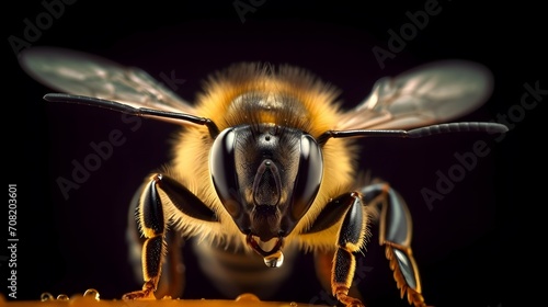 bee, macro photography