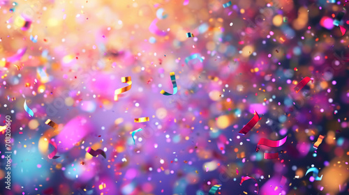 background confetti carnival. Generative AI