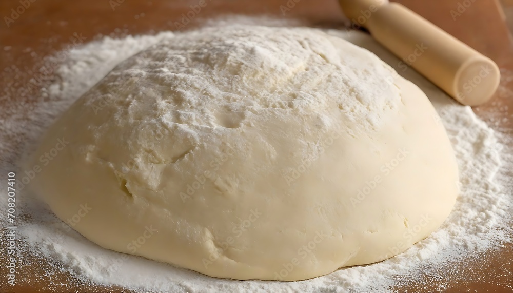 Pizza Dough on Flour Pizza Dough on Flour